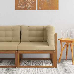 vidaXL Canapea de colț pentru exterior Lemn Solid de Acacia natural imagine