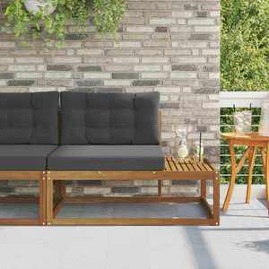 vidaXL Canapea de exterior cu braț final natural 115 x 83 x 73 cm imagine