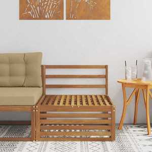 vidaXL Canapea Medie pentru Exterior Lemn Solid de Acacia natural imagine