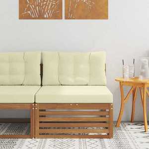 vidaXL Canapea centrală pentru exterior Lemn Solid de Acacia natural imagine