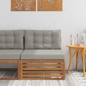 vidaXL Canapea centrală pentru exterior Lemn Solid de Acacia natural imagine