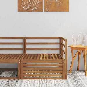 vidaXL Canapea de colț pentru exterior Lemn Solid de Acacia natural imagine