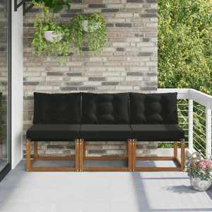vidaXL 3 Bucată Canapea centrală pentru exterior imagine