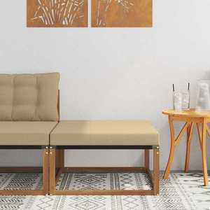 vidaXL Hocker de Exterior Lemn Solid de Acacia natural imagine