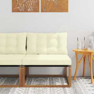 vidaXL Canapea Medie pentru Exterior Lemn Solid de Acacia natural imagine