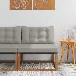 vidaXL Canapea Medie pentru Exterior Lemn Solid de Acacia natural imagine