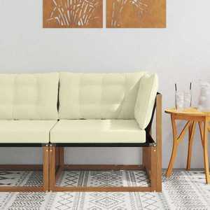 vidaXL Sofa Colțar pentru Exterior Lemn Solid de Acacia natural imagine