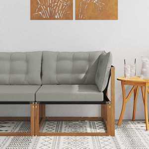 vidaXL Sofa Colțar pentru Exterior Lemn Solid de Acacia natural imagine