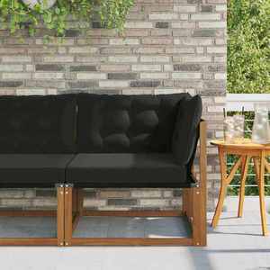 vidaXL Sofa Colțar pentru Exterior Lemn Solid de Acacia natural imagine
