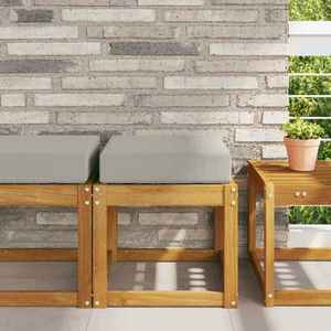 vidaXL Perna de Șezut pentru Exterior Gri 40 x 40 x 8 cm imagine