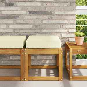 vidaXL Perna de Șezut pentru Exterior Crem 40 x 40 x 8 cm imagine