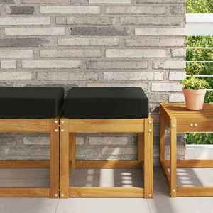 vidaXL Perna de Șezut pentru Exterior Negru 40 x 40 x 8 cm imagine