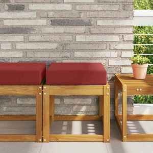 vidaXL Perna de Șezut pentru Exterior bordo 40 x 40 x 8 cm imagine