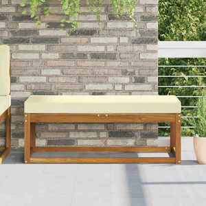 vidaXL Perna de Șezut pentru Exterior Crem 115 x 40 x 8 cm imagine