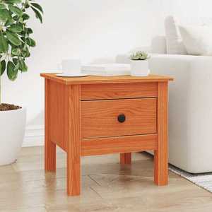 vidaXL Masă laterală Maro Ceară 40 x 40 x 39 cm Lemn masiv de pin imagine