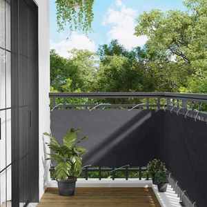 vidaXL Ecran de balcon Antracit 75 x 200 cm Oxford alu acoperit cu PU imagine