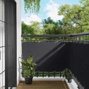 vidaXL Ecran de balcon Negru 100 x 300 cm Material Oxford imagine