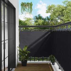 vidaXL Ecran de balcon Negru 110 x 200 cm Material Oxford imagine