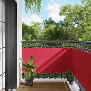 vidaXL Ecran de balcon Burgundy 75 x 600 cm Oxford alu acoperit cu PU imagine
