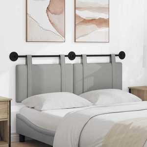 vidaXL Cap de pat suspendat Simplu Gri nori 150 x 55 x 5 cm țesătură imagine