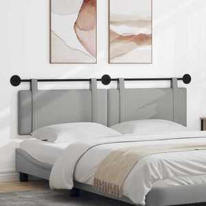 vidaXL Cap de pat suspendat Simplu Gri nori 170 x 55 x 5 cm țesătură imagine