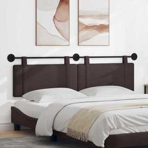 vidaXL Cap de pat suspendat Maro închis 170 x 55 x 5 cm țesătură imagine