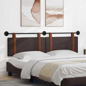 vidaXL Cap de pat suspendat Maro închis 170 x 55 x 5 cm PU antic imagine