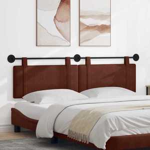 vidaXL Cap de pat suspendat Maro Lucios 190 x 55 x 5 cm PU antic imagine