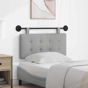 vidaXL Cap de pat suspendat Gri nori 100 x 55 x 5 cm țesătură imagine