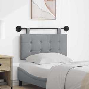 vidaXL Cap de pat suspendat Gri deschis 100 x 55 x 5 cm țesătură imagine