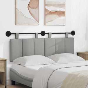 vidaXL Cap de pat suspendat Dungi Gri nori 150 x 55 x 5 cm țesătură imagine