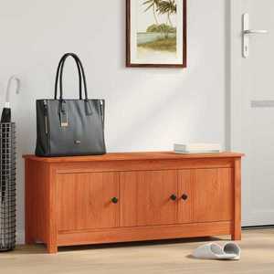 vidaXL Dulap pentru pantofi Maro Ceară 110 x 38 x 45, 5 cm imagine