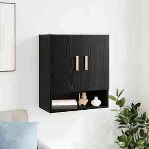 vidaXL Dulap de perete Stejar Negru 60 x 31 x 70 cm Lemn compozit imagine