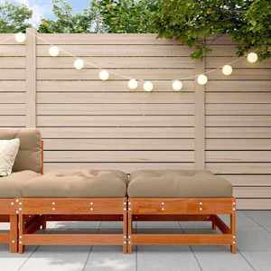 vidaXL Suport pentru picioare de grădină Lemn masiv de pin Maro Ceară imagine