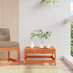 vidaXL Suport pentru picioare de grădină Lemn masiv de pin Maro Ceară imagine