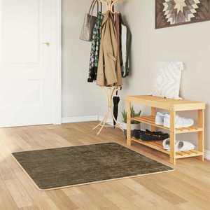 vidaXL Covor Runner MARSA Verde Pădure 100 x 100 cm Poliester și PVC imagine