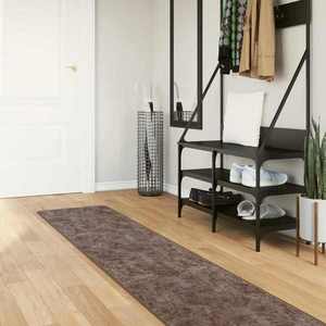 vidaXL Covor Runner MARSA Gri 350 x 50 cm Poliester și PVC imagine