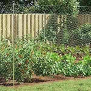 vidaXL Gard cu plasă de sârmă Galvanizat 2 x 20 m Sticlă imagine