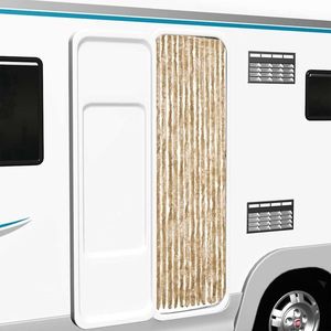 vidaXL Perdea pentru insecte, bej, 56x185 cm, Chenille imagine