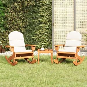 vidaXL Set mobilier de grădină Adirondack, 3 piese, lemn masiv acacia imagine