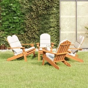 vidaXL Set mobilier de grădină Adirondack, 5 piese, lemn masiv acacia imagine