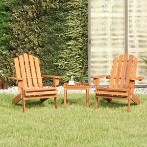 vidaXL Set mobilier de grădină Adirondack, 3 piese, lemn masiv acacia imagine