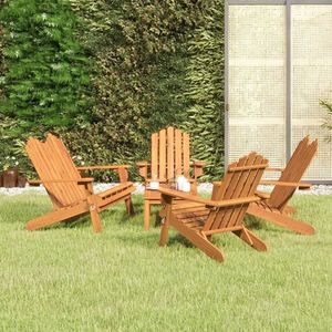 vidaXL Set mobilier de grădină Adirondack, 5 piese, lemn masiv acacia imagine