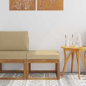 vidaXL Taburet pentru exterior Lemn Solid de Acacia natural imagine