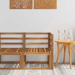 vidaXL Sofa Colțar pentru Exterior Lemn Solid de Acacia natural imagine