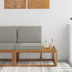 vidaXL Canapea de exterior cu pernă natural 91 x 63 x 73 cm imagine