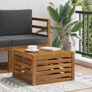 vidaXL Masă de exterior Lemn Solid de Acacia natural 59 x 59 x 37 cm imagine