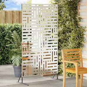 vidaXL Ecran de intimitate Gri 100 x 50 x 180 cm Oțel imagine