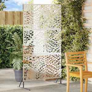 vidaXL Ecran de intimitate Gri 100 x 50 x 180 cm Oțel imagine