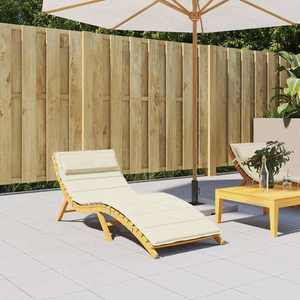 vidaXL Pernă de șezlong, crem, 180x60x4 cm, textil Oxford imagine